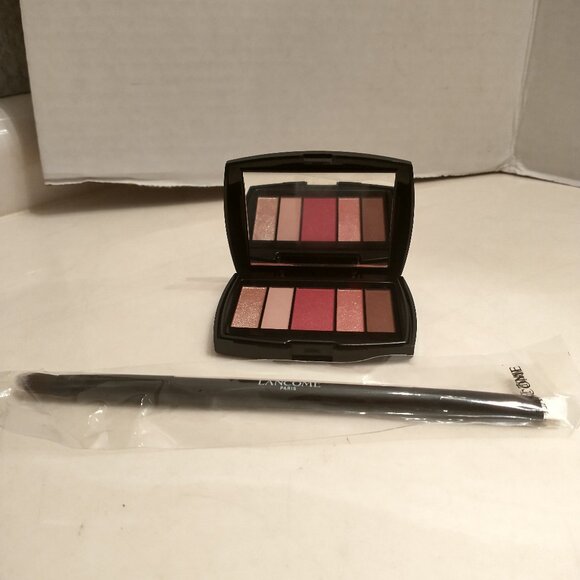 NEW LANCOME 5 PALLET EYESHADOW + DUAL BRUSH - Picture 6 of 11